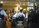 The Isle of Skye Pipe Band on the ferry
