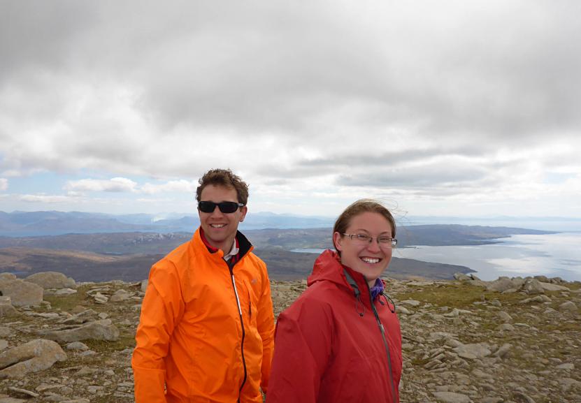 20160514-123317.jpg - Alex and Jess, with Sleat and the mainland behind