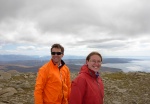 Alex and Jess, with Sleat and the mainland behind