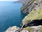 Steep cliffs near Usinish lighthouse