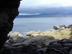 View from a sea cave