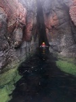 Exploring a rift cave
