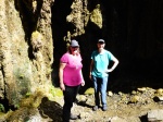 Annie and Ros at the entrance to Spar Cave