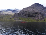 Paddling below yesterday's route