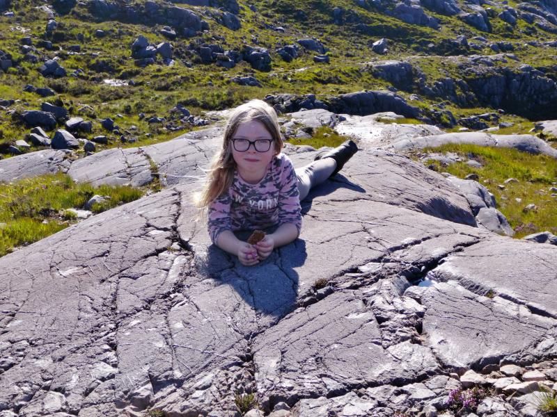 20200806-091358.jpg - Hannah on a glaciated slab