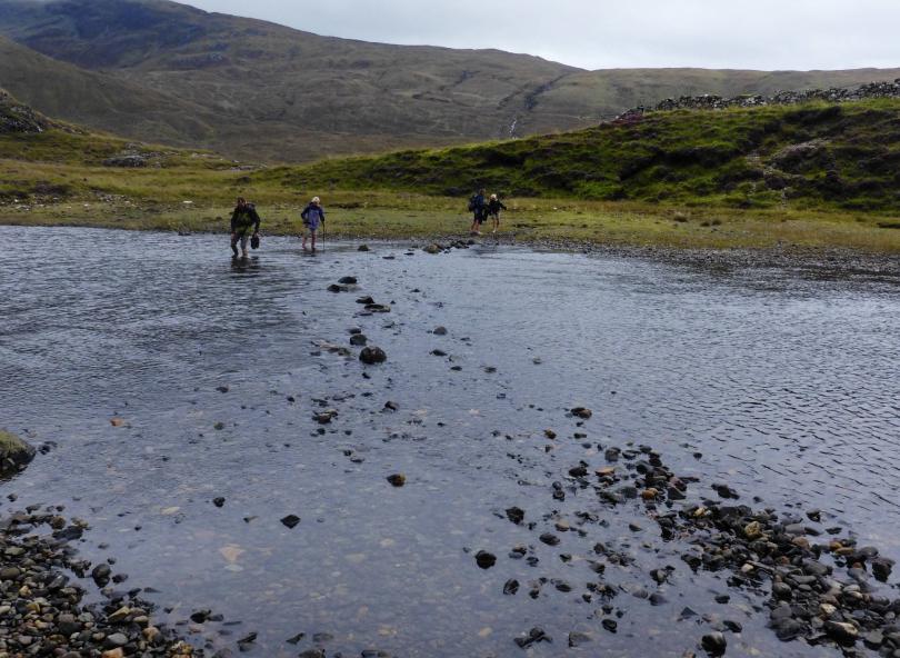 20250828-111931.jpg - Crossing Abhain Chamuis Fhionnairigh
