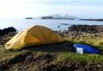 Scenic wild camp on Muck